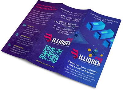 Billionex Brochure Design billion bitcoin blockchain branding brochure crypto design graphic design graphicdesign mining