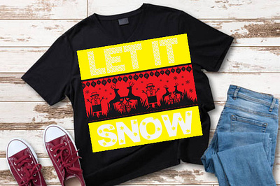 Let it snow christmas mug design