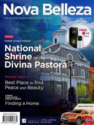 Nova Belleza (1st Issue) Magazine Cover cover design graphic design graphicdesign layout magazine publication