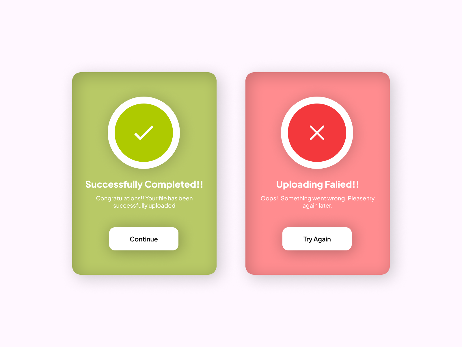 Flash Message Concept by Nidhi K. on Dribbble