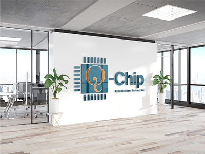 Q-Chip branding graphic design logo ui