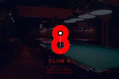 Club 8 branding design graphic design logo