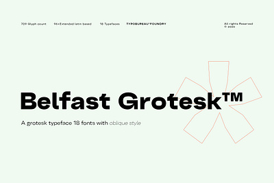 "Belfast Grotesk" a Grotesque type family branding design display display font fonts graphic design grotesque illustration logo typography ui