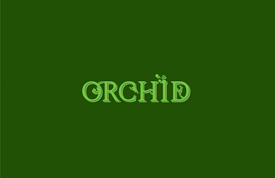 Orchid branding design graphic design logo typography