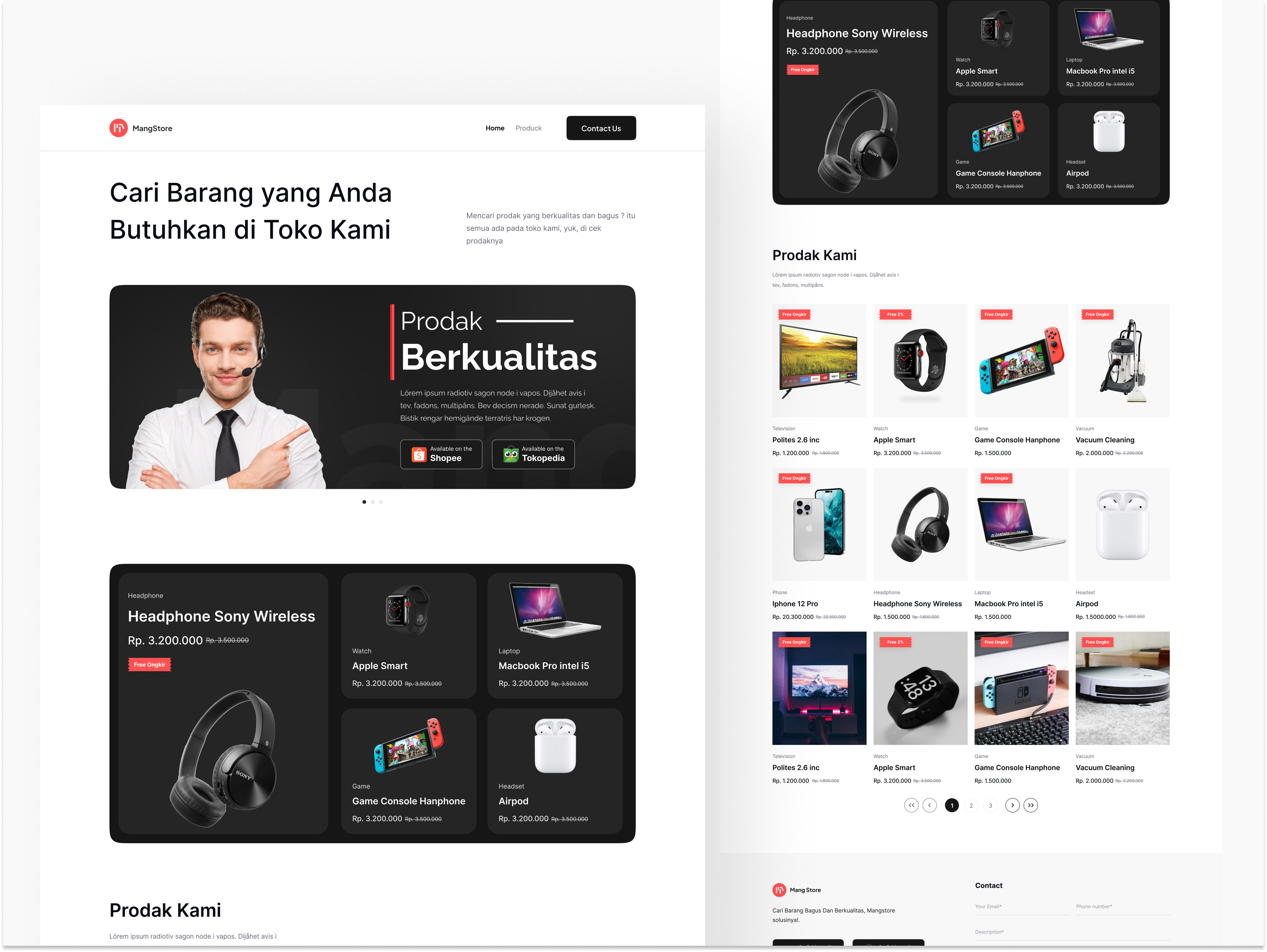 MangStore | Mini Store Online Shop app clean design e commerce e commerce website ecommerce landing page marketplace mini store mobile design online online shop online store product shop store ui uiux ux web design