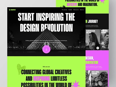 Creatifest - Event Festival Landing Page animation conference design design festival event event design festival homepage interface landing page landing page design motion graphics party prototype seminar ui ui design web web design website