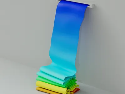 spit out rainbow 3d animation