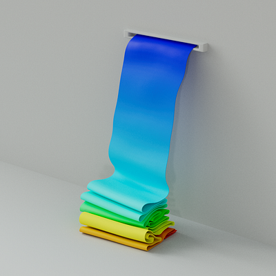 spit out rainbow 3d animation