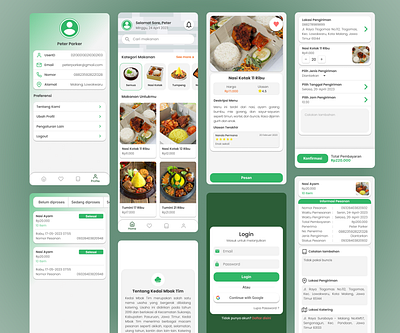 UI Design Catering Ordering App android catering catering app figma food food ordering app food app graphic design illustration indonensia mobile app mobile development ordering app ui uiux