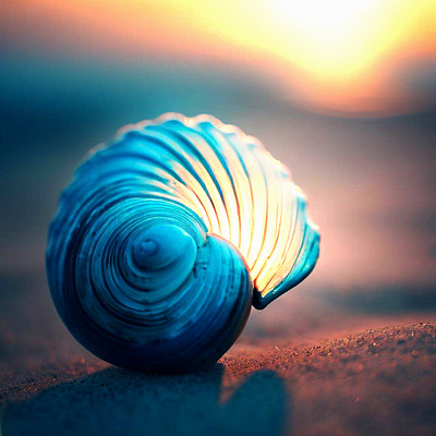 Blue Seashell Music 3d animation branding collection design graphic design illustration pattern