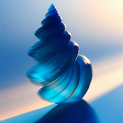 Blue Seashell surreal