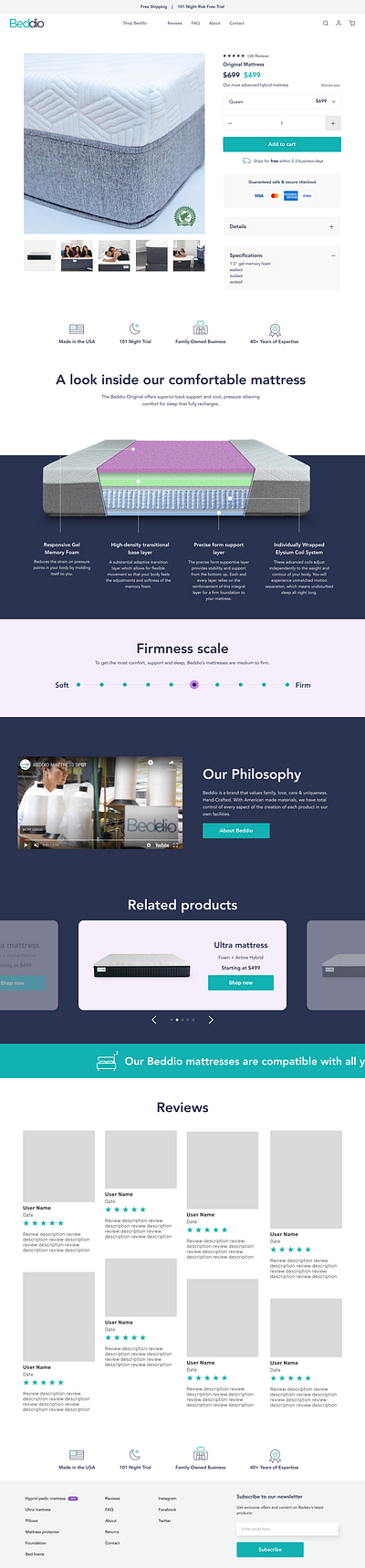 Website Refresh. Product page - Web branding design ui ux