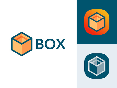 Box logo design abastract logo branding design graphic design icon illustration logo