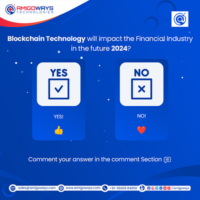 Blockchain Technology will impact the Financial Industry amigoways amigowaysappdevelopers amigowaysteam