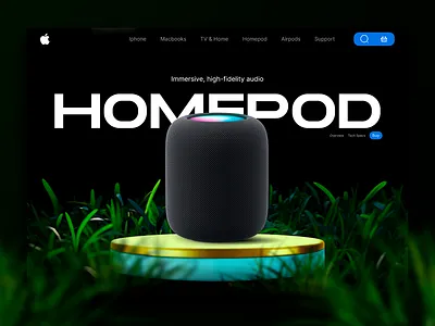 Homepod concept adobexd figma ui ux webdesign
