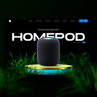 Homepod concept adobexd figma ui ux webdesign