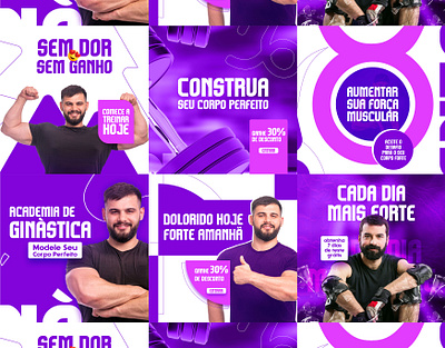 Fitness Social Media Banner ads advertising banner design branding facebook post fitness banner instagram post poster social media banner