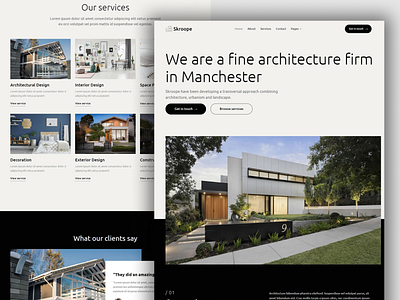 Interior Design & Architecture Website Design architecture architecture website elementor design elementor templates interior design interior website website design wordpress design