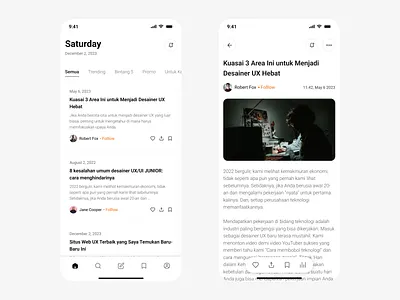 Digital Blog : UI App Design agustus android app blog blogs challenge design dribble exploration graphic design iphone mobile ui ux