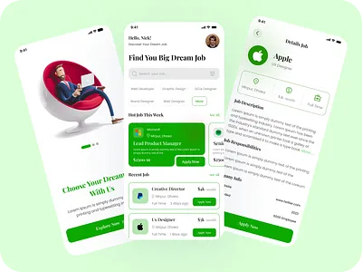 Job Finder App app app design app ui app ux figma figma app find job find job app job app job find ui job find ux job finder app job ui job ux ui ui ux ui ux design uiux user interface ux