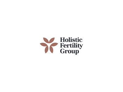 Holistic Fertility Group Logo Concept brand branding cyclical design female floral flowers health holistic logo ovaries uterus
