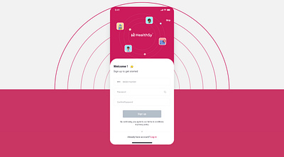 Healthsy app app design branding figma graphic design illustration medical app mobile app order app ui
