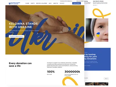 Charity organization branding charity identity landing logo logotype peace support ukraine war