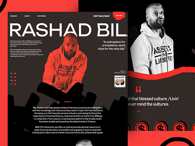 Rashad Bilal branding design graphic design ui ux
