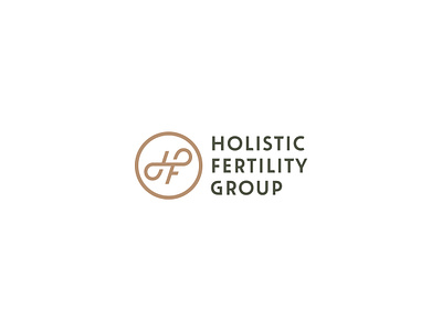 Holistic Fertility Group Logo Concept branding care clinic cycle design f logo fertility h logo health hf holistic logo monogram natural naturopath