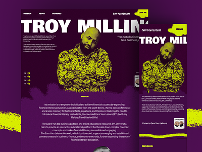 Troy Millings branding design graphic design ui ux
