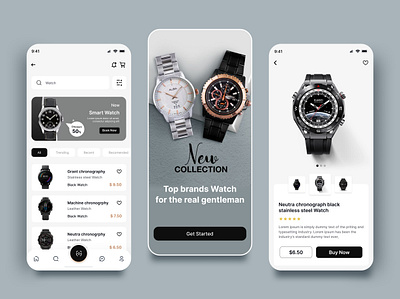 Watch app app app design apple watch clock app design fashion app graphic design ios mobile mobile app mobile app design online shop popular product design smart watch ui ux watch app watch app design watch mobile app