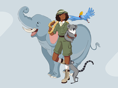 Wildlife Illustration design graphic design illustration vector