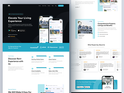 Umah - Home Rent Landing Page apartment app building design designapp home rent house house rent landing page property real estate rent ui uidesign ux web web realestate