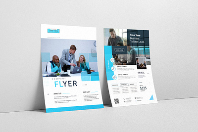 Corporate business flyer design template poster