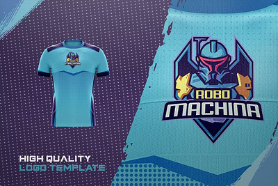 ROBO - E-Sports Logo Creator apparel design esport game gamer gaming graphic graphic design illustration logo logos machina mascot robo sport templates