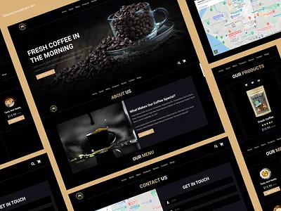 Coffee - Web app branding graphic design ui