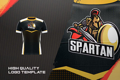 SPARTAN - E-Sports Logo Creator armor design esport game gaming graphic graphic design illustration logo logos spartan sport sword templates