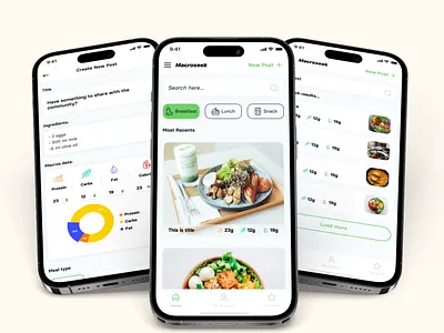 Macroseek App: Health Freaks' Social Network | Ghurki Design Co. 3d appdesign application branding caloriecounting creativity design designinpiration ghurkiuiux graphic design illustration logo macroseekapp mealtracking minimal mobile ui ui userinterface webpage