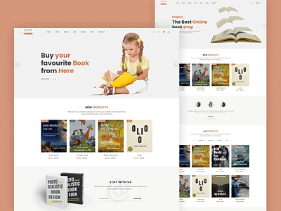 Books Store Library eCommerce Template - Boighor online library store