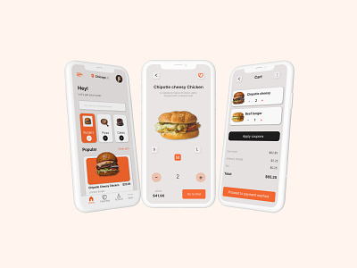 Food Delivery App UI app branding case study dashboard design graphic design homepage landingpage minimal ui user user interface ux