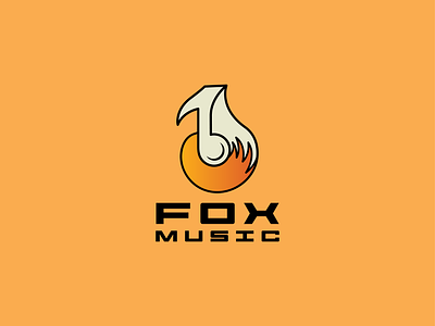 Fox Music Logo ! animal logo branding creative fox logo fox fox combination logo fox creative logo fox icon logo fox logo fox logo idea fox minimal logo fox music logo fox wordmark fox wordmark logo logo logo design logo fox logo idea minimal logo music logo wordmark logo