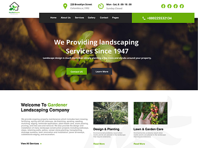 Home Gardening Landing Page figma gradening home garden home gardening landing page house plant landing page design ui uiux ux