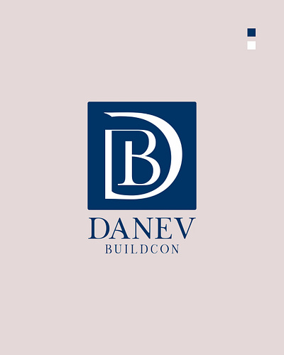 Logo Design of Real Estate Company | Danev Buildcon brand logo branding design illustration logo logo design logo design concept logo designer logodesign