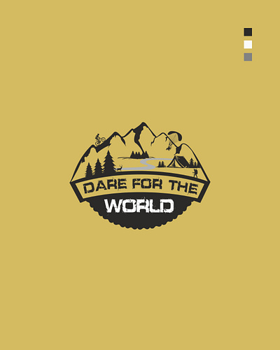 Logo Design of YouTube Channel | Dare for the World brand logo branding design illustration logo logo design logo design concept logo designer logodesign