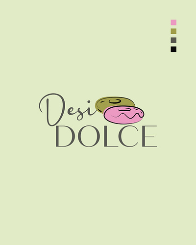 Logo Design of Sweet Making Shop | Desi Dolce brand logo branding design illustration logo logo design logo design concept logo designer logodesign