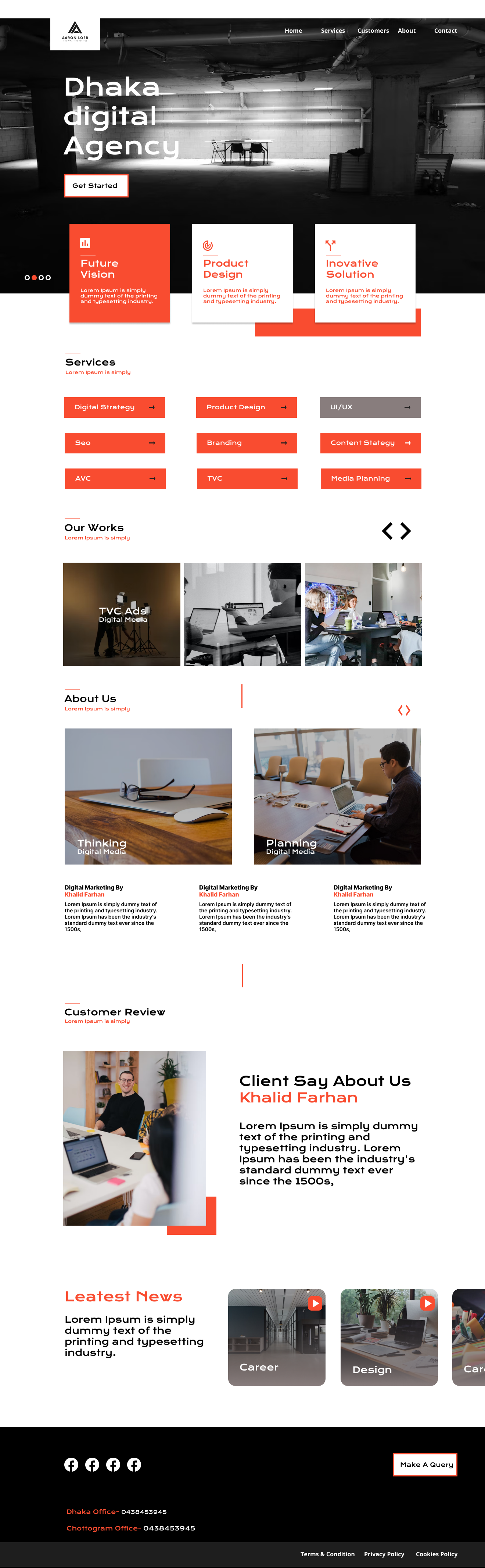 Digital Agency Landing Page agency design digital agency figma landing page ui ux
