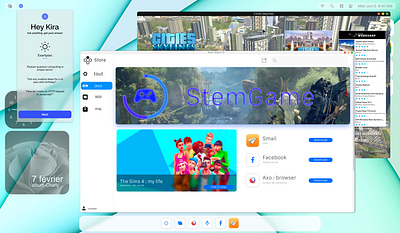 StemOS Mérida affinity app concept design ios macos media os redesign réseaux social store ui vocal windows
