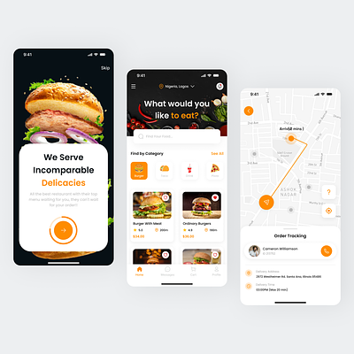 Easyfood - Food Delivery App app delivering app delivery app design ecommerce app figma food app food delivery app ui ux