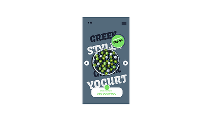 Greek Yogurt Social Media Ad branding design graphic design