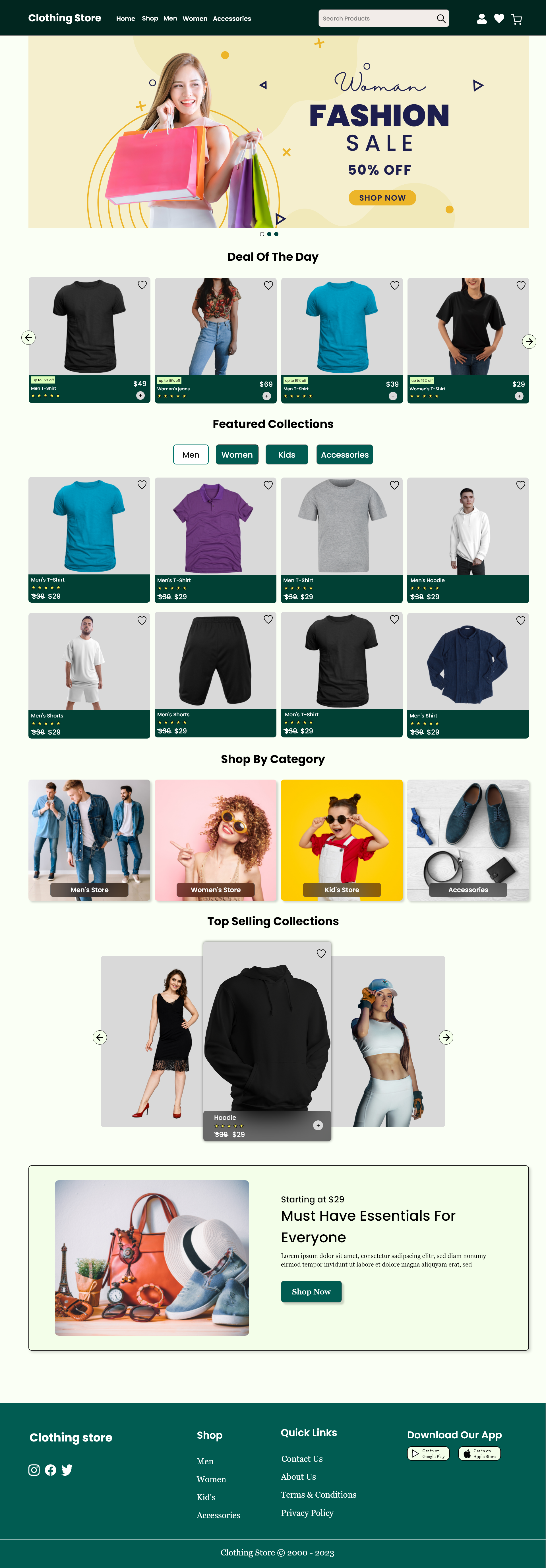Fashion Store Website adobe xd design branding clothing store clothing website design fashion store fashion website graphic design shopping website ui ui design uiux design web web design website website design wordpress xd